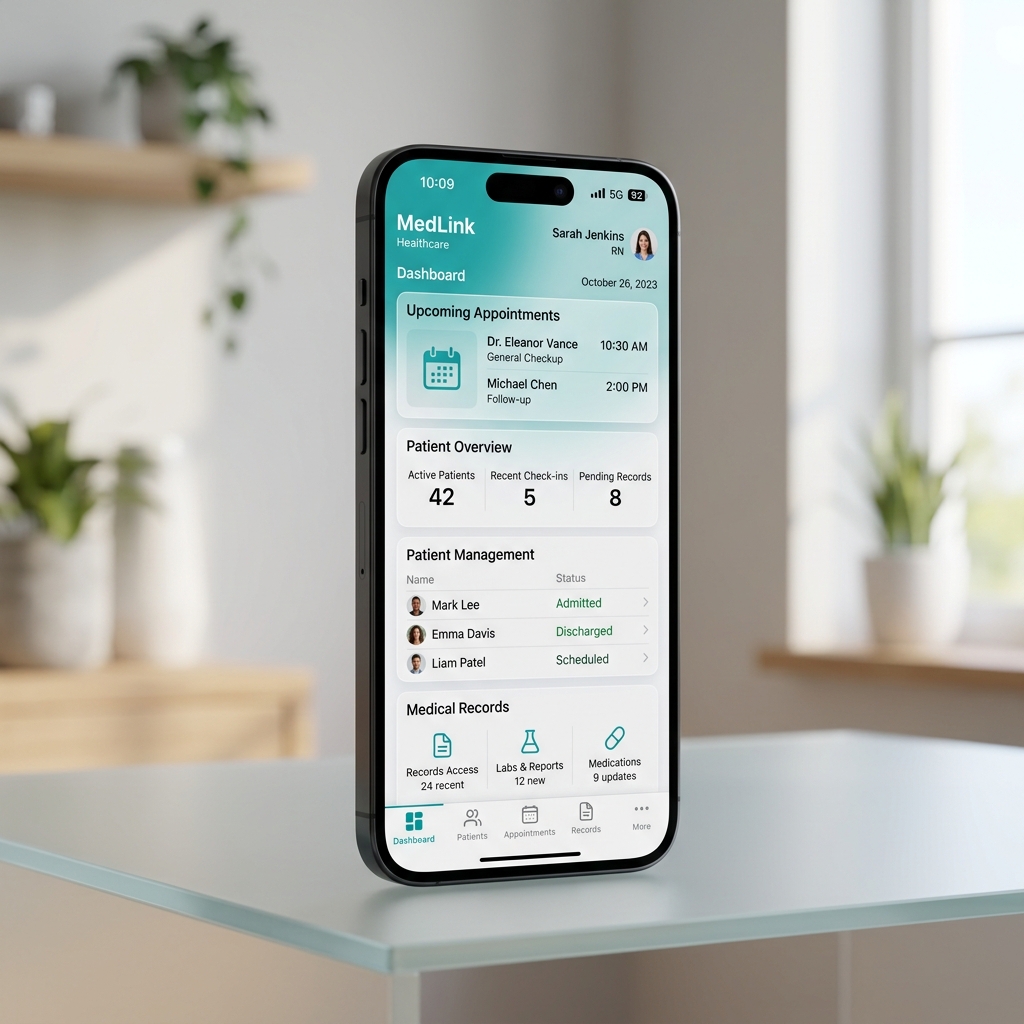 PhysioDesk App Dashboard